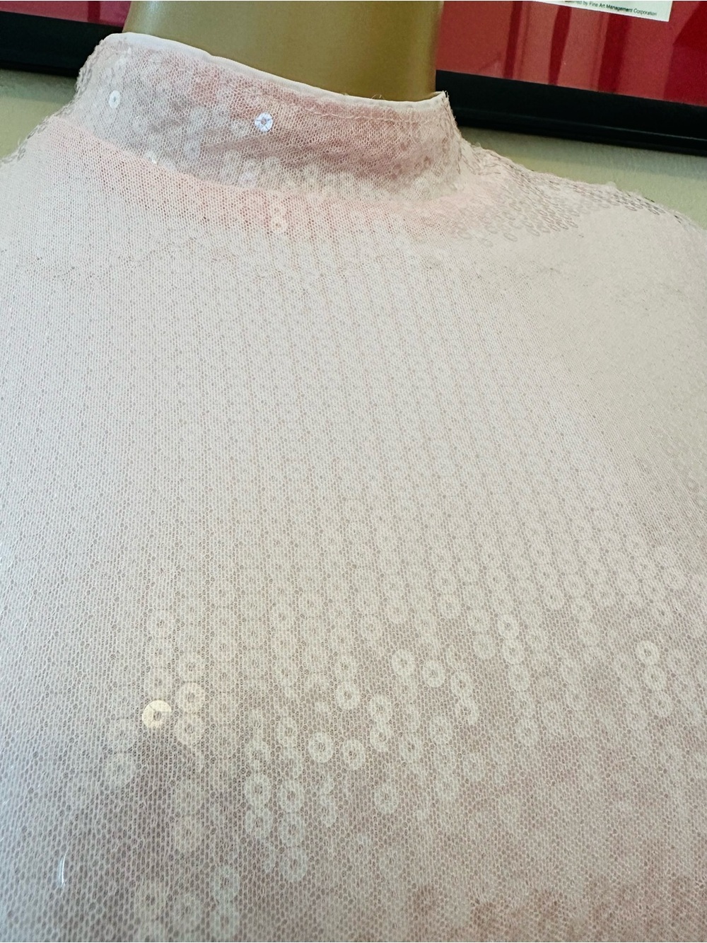 Missguided Blush Sequin Long-Sleeve Mini Dress - Picture 6 of 15